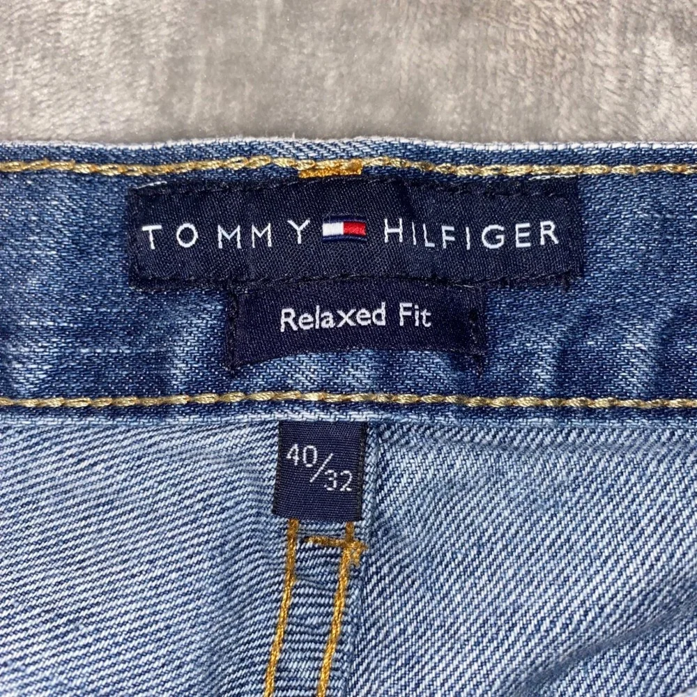 Tommy Hilfiger Mens Relaxed Fit‎ Blue Denim Jeans Size 40x32 Classic Preppy